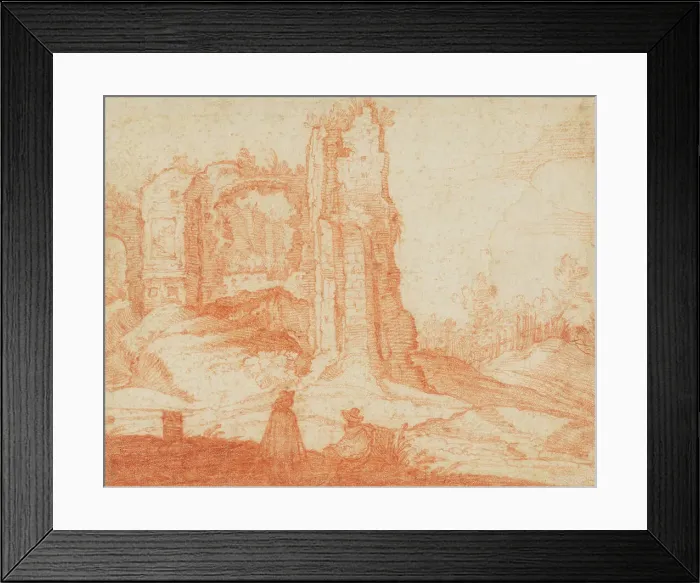 Framed Print : The Baths of Titus, c.1602-1605. Creator: Govert Jansz