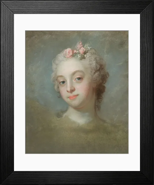Framed Print : Portrait of a Lady, 18th century. Creator: Gustaf Lundberg Framed Print : Portrait of a Lady, 18th century. Creator: Gustaf Lundberg