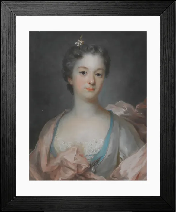 Framed Print : Portrait of a Young Lady, 18th century. Creator: Gustaf Lundberg Framed Print : Portrait of a Young Lady, 18th century. Creator: Gustaf Lundberg