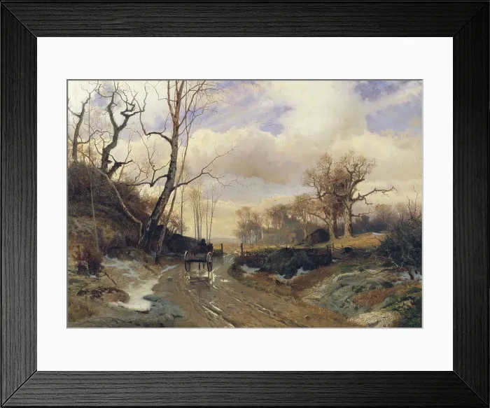 Framed Print : Spring in Skåne, 1868. Creator: Gustaf Rydberg Framed Print : Spring in Skåne, 1868. Creator: Gustaf Rydberg