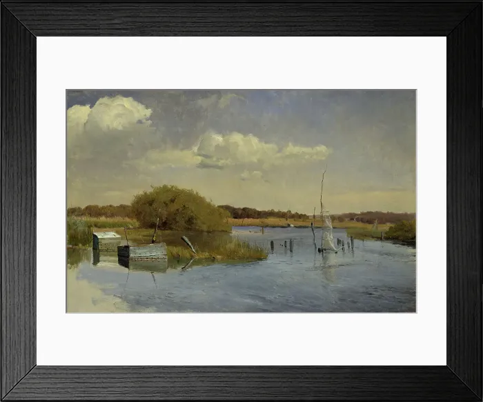 Framed Print : The Shore at Ringsjön II, 1879. Creator: Gustaf Rydberg Framed Print : The Shore at Ringsjön II, 1879. Creator: Gustaf Rydberg