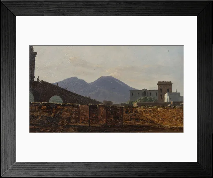 Framed Print : Vesuvius Seen from St January Bridge, Naples. Creator: Gustaf Soderberg Framed Print : Vesuvius Seen from St January Bridge, Naples. Creator: Gustaf Soderberg