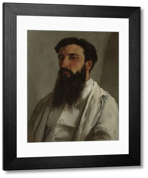 Framed Print : Portrait of Jules Bordet, 1870. Creator: Gustave Courbet Framed Print : Portrait of Jules Bordet, 1870. Creator: Gustave Courbet