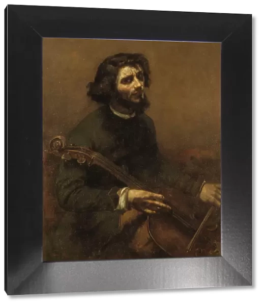 The Cellist (Self-portrait), 1847. Creator: Gustave Courbet