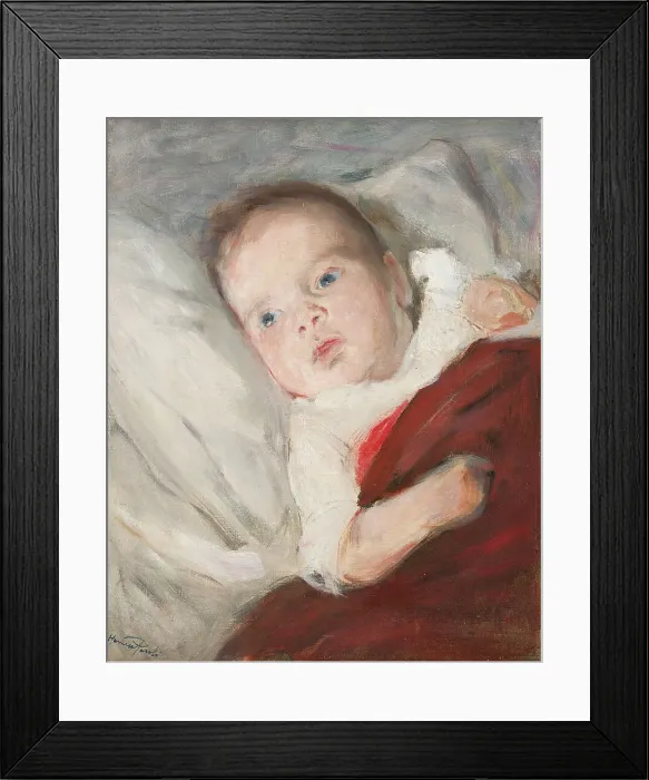 Framed Print : The Artist's son Göran, 3 months, discovers the candle flame for the first time, 1891. Creator: Hanna Pauli Framed Print : The Artist's son Göran, 3 months, discovers the candle flame for the first time, 1891. Creator: Hanna Pauli