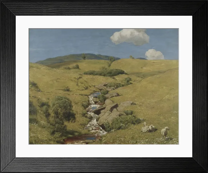Framed Print : View from the Black Forest, 1893. Creator: Hans Thoma Framed Print : View from the Black Forest, 1893. Creator: Hans Thoma