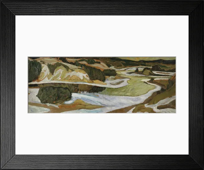 Framed Print : The River Ångermanälven, 1930. Creator: Helmer Osslund Framed Print : The River Ångermanälven, 1930. Creator: Helmer Osslund