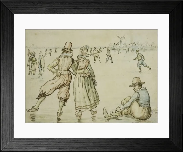 Framed Print : Skater. Creator: Hendrick Avercamp Framed Print : Skater. Creator: Hendrick Avercamp