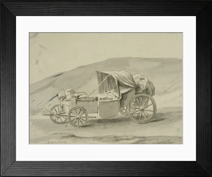 Framed Print : Travelling Coach. Creator: Hendrik Verschuring Framed Print : Travelling Coach. Creator: Hendrik Verschuring
