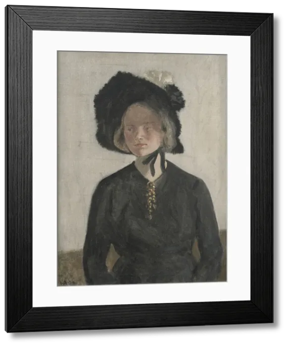 Framed Print : The Artist's Wife, Eva, 1906. Creator: Ivar Arosenius Framed Print : The Artist's Wife, Eva, 1906. Creator: Ivar Arosenius