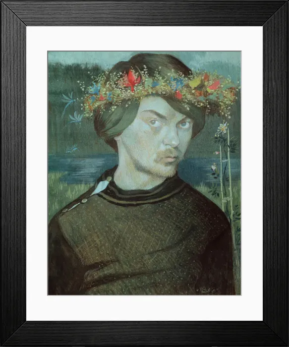 Framed Print : Self-portrait, 1906. Creator: Ivar Arosenius Framed Print : Self-portrait, 1906. Creator: Ivar Arosenius