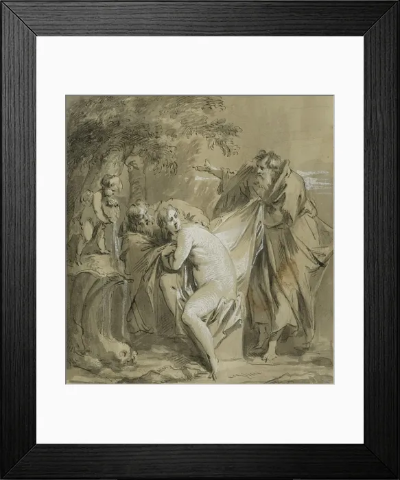 Framed Print : Susanna and the Elders. Creator: Jacob de Wit Framed Print : Susanna and the Elders. Creator: Jacob de Wit