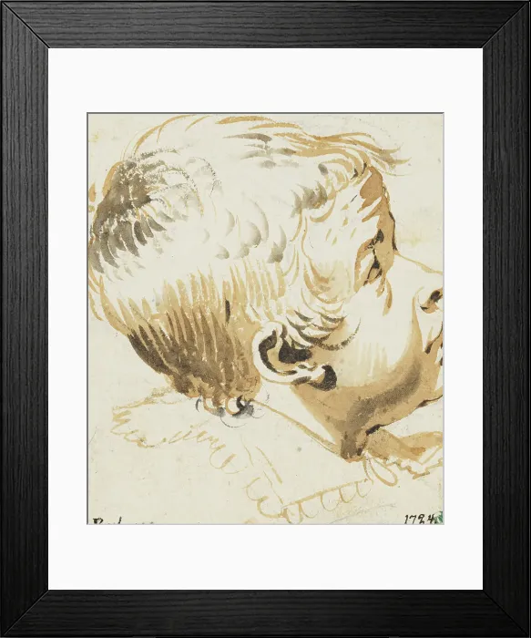 Framed Print : Boy's head, right profile. Creator: Jacob van Campen Framed Print : Boy's head, right profile. Creator: Jacob van Campen