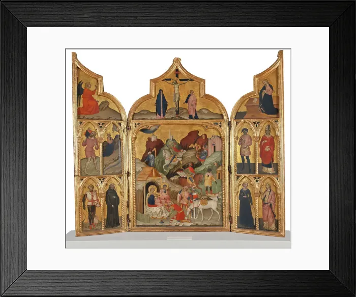 Framed Print : Triptych with the Adoration of the Magi and Saints. Creator: Jacobello del Fiore Framed Print : Triptych with the Adoration of the Magi and Saints. Creator: Jacobello del Fiore
