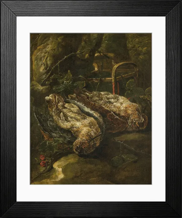 Framed Print : Still Life with Woodcocks. Creator: Jan Fyt Framed Print : Still Life with Woodcocks. Creator: Jan Fyt
