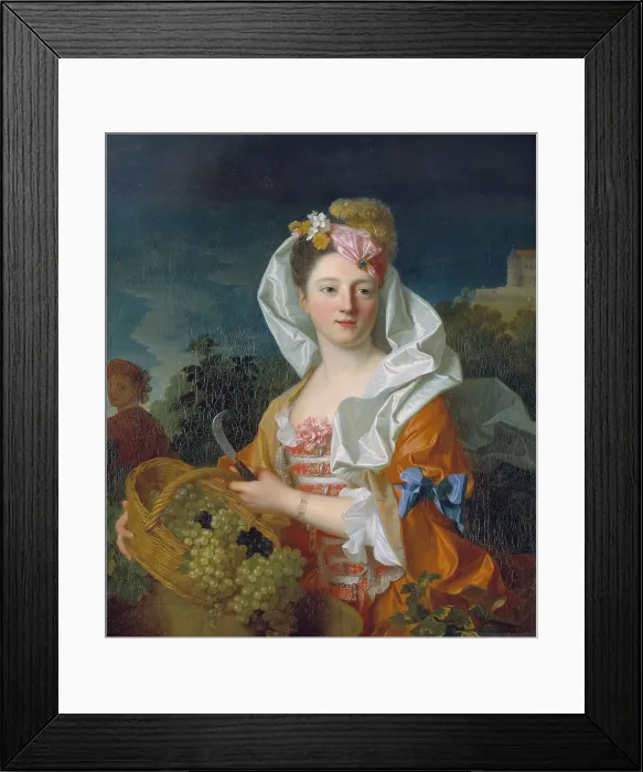 Framed Print : Portrait of a Lady as Pomona, early 18th century. Creator: Jean Ranc Framed Print : Portrait of a Lady as Pomona, early 18th century. Creator: Jean Ranc