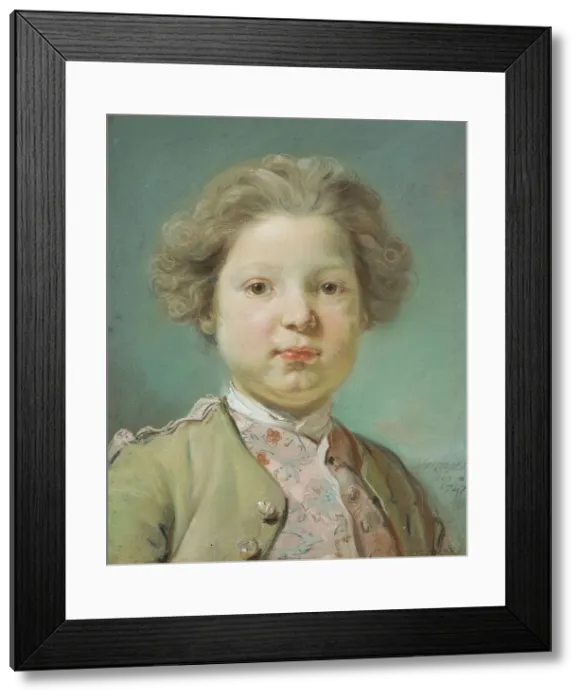 Framed Print : Portrait of a Boy, 1747. Creator: Jean-Baptiste Perronneau Framed Print : Portrait of a Boy, 1747. Creator: Jean-Baptiste Perronneau