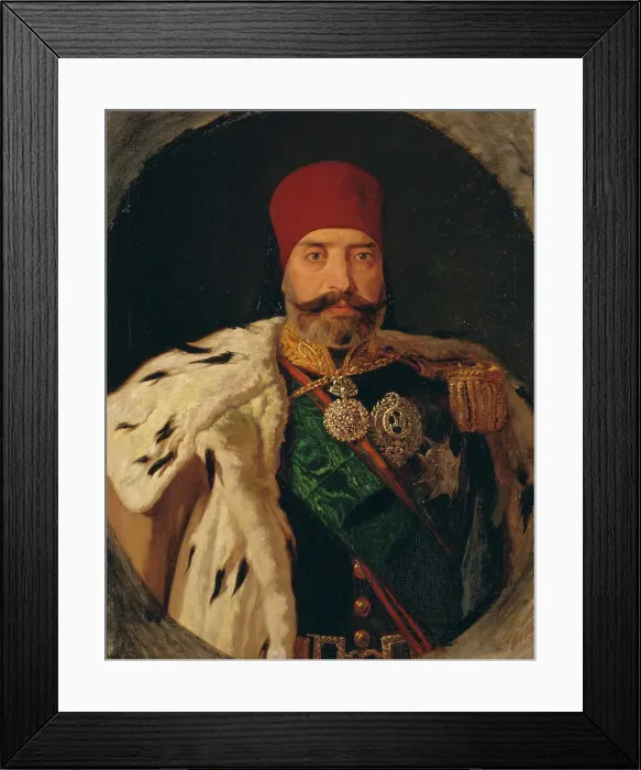 Framed Print : The Bey of Tunis, Sid Muhammed Es Sadok, 1862. Creator: Johan Fredrik Hockert Framed Print : The Bey of Tunis, Sid Muhammed Es Sadok, 1862. Creator: Johan Fredrik Hockert