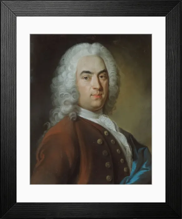 Framed Print : Thomas Plomgren. Merchant, 1740. Creator: Johan Frederik Horling Framed Print : Thomas Plomgren. Merchant, 1740. Creator: Johan Frederik Horling
