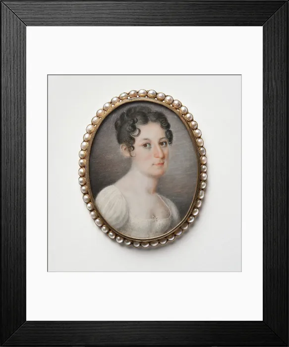 Framed Print : Unknown young lady, c1800. Creator: Johan Gustaf Hofvenskold Framed Print : Unknown young lady, c1800. Creator: Johan Gustaf Hofvenskold