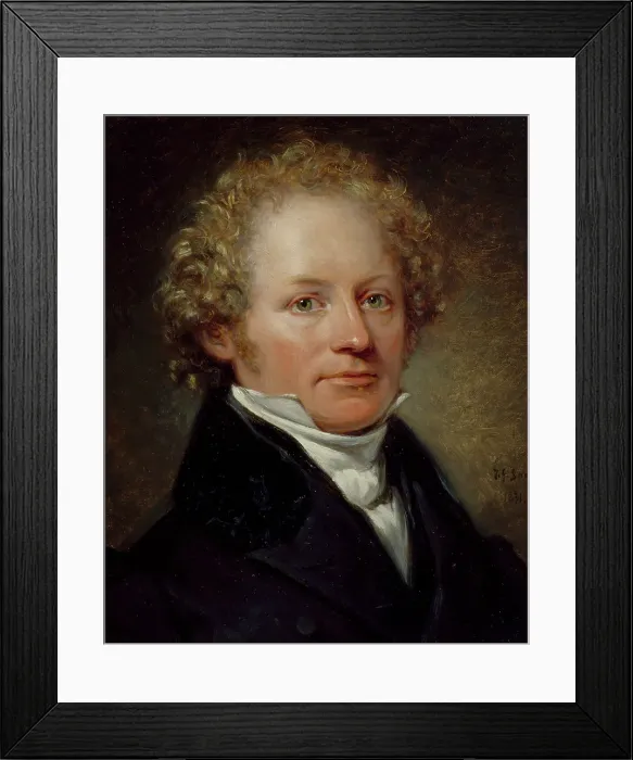 Framed Print : Per Daniel Amadeus Atterbom, 1790-1855, 1831. Creator: Johan Gustaf Sandberg Framed Print : Per Daniel Amadeus Atterbom, 1790-1855, 1831. Creator: Johan Gustaf Sandberg