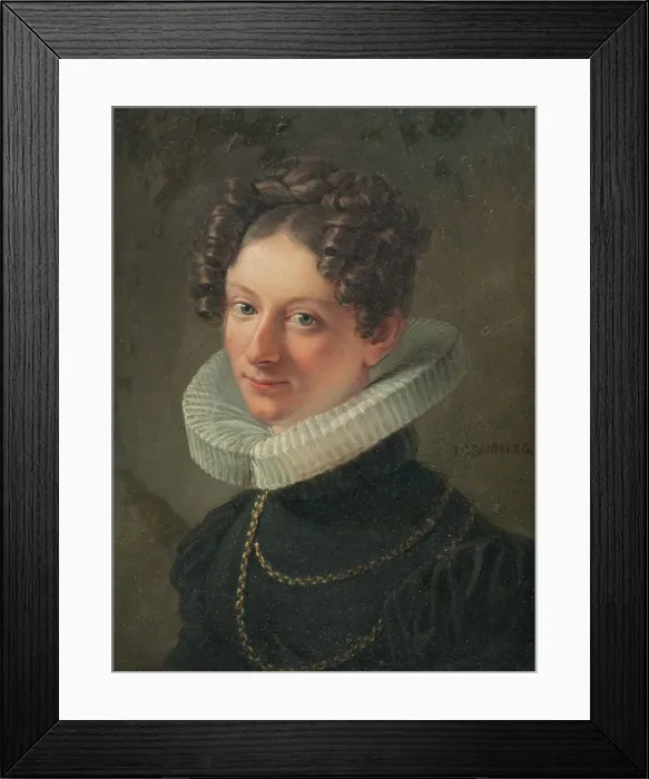 Framed Print : Portrait of the artist's wife Sofia Dorotea Sandberg née Kökeritz, c1820. Creator: Johan Gustaf Sandberg Framed Print : Portrait of the artist's wife Sofia Dorotea Sandberg née Kökeritz, c1820. Creator: Johan Gustaf Sandberg