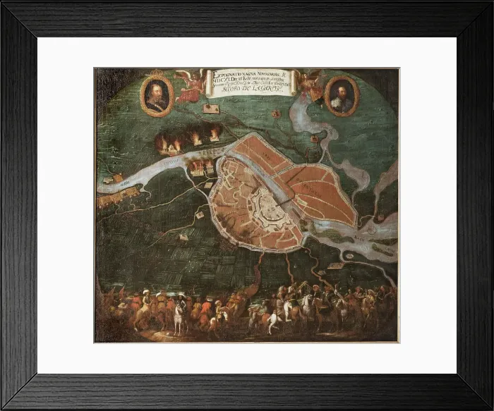 Framed Print : Battle of Novgorod in 1611. Creator: Johan Hammer Framed Print : Battle of Novgorod in 1611. Creator: Johan Hammer