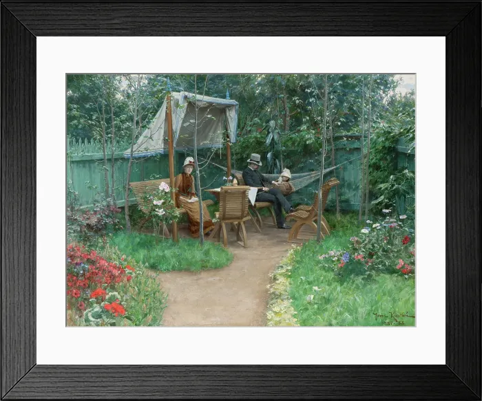 Framed Print : Garden interior from Linköping, between 1887 and 1888. Creator: Johan Krouthén Framed Print : Garden interior from Linköping, between 1887 and 1888. Creator: Johan Krouthén
