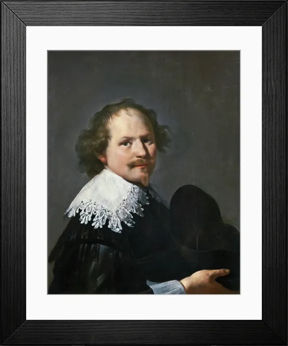 Framed Print : Portrait of a Man, early 17th century. Creator: Johannes Moreelse Framed Print : Portrait of a Man, early 17th century. Creator: Johannes Moreelse