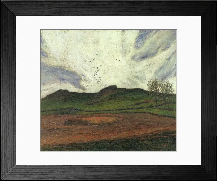 Framed Print : Storm Clouds, 1893. Creator: Karl Nordström Framed Print : Storm Clouds, 1893. Creator: Karl Nordström