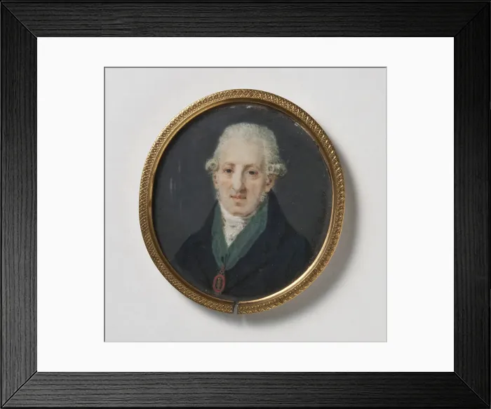 Framed Print : The Artist Louis Masreliez, 1810. Creator: Leonard Henrik Roos af Hjelmsater Framed Print : The Artist Louis Masreliez, 1810. Creator: Leonard Henrik Roos af Hjelmsater