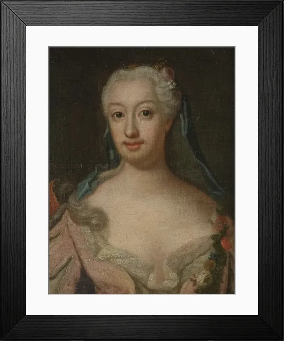 Framed Print : Reuterholm, unknown female member of the family, 1740. Creator: Lorens Pasch the Elder Framed Print : Reuterholm, unknown female member of the family, 1740. Creator: Lorens Pasch the Elder