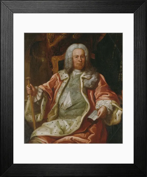 Framed Print : Samuel Åkerhielm af Margretelund d.y. 1684-1768, 18th century. Creator: Lorens Pasch the Elder