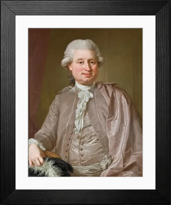 Framed Print : Portrait of the wholesale dealer Johan Fredrik Burghadi, 1781. Creator: Lorens Pasch the Younger Framed Print : Portrait of the wholesale dealer Johan Fredrik Burghadi, 1781. Creator: Lorens Pasch the Younger