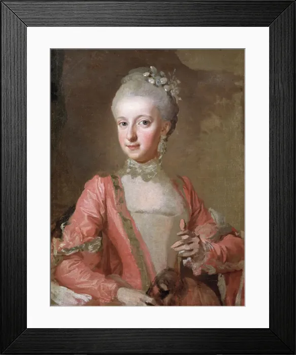 Framed Print : Princess Sofia Albertina of Sweden (1753-18299. Uncompleted, 1768. Creator: Lorens Pasch the Younger) Framed Print : Princess Sofia Albertina of Sweden (1753-18299. Uncompleted, 1768. Creator: Lorens Pasch the Younger)