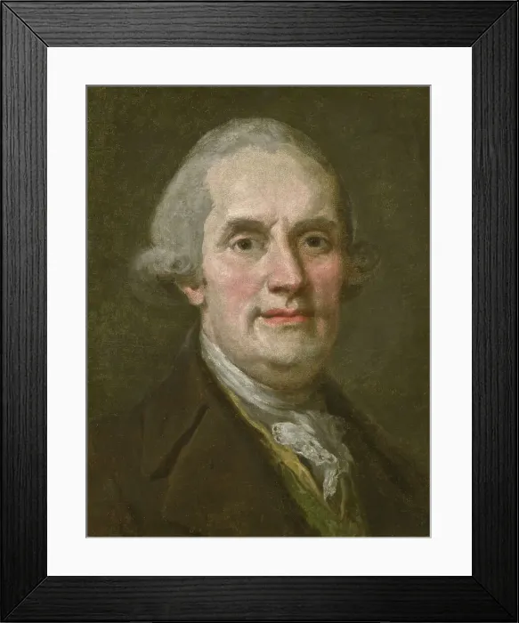 Framed Print : Self-portrait, 18th century. Creator: Lorens Pasch the Younger Framed Print : Self-portrait, 18th century. Creator: Lorens Pasch the Younger