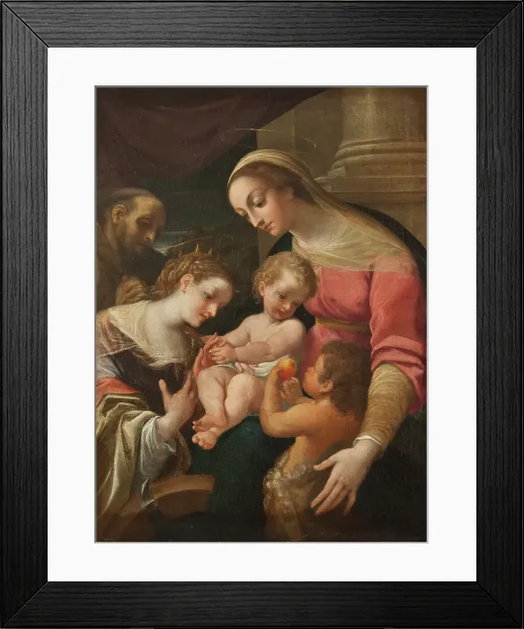 Framed Print : The Mystic Marriage of St Catherine. Creator: Lodovico Carracci Framed Print : The Mystic Marriage of St Catherine. Creator: Lodovico Carracci