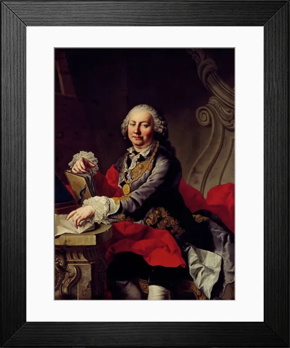 Framed Print : Self portrait, 18th century. Creator: Martin van Meytens Framed Print : Self portrait, 18th century. Creator: Martin van Meytens