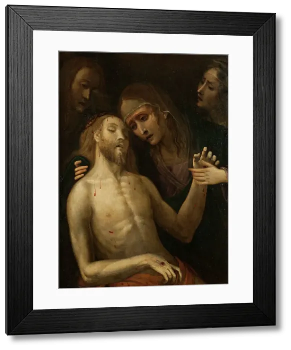 Framed Print : Pietà. Creator: Master of the Stockholm Pietà Framed Print : Pietà. Creator: Master of the Stockholm Pietà