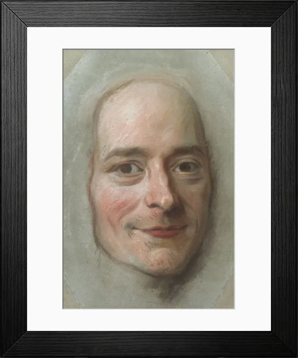 Framed Print : Portrait of Voltaire, c1740. Creator: Maurice-Quentin de La Tour Framed Print : Portrait of Voltaire, c1740. Creator: Maurice-Quentin de La Tour