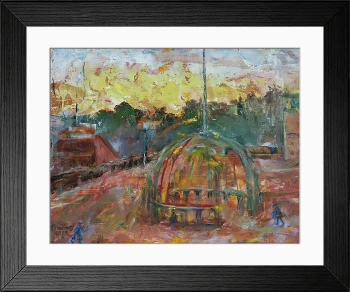 Framed Print : Sunrise in Södertälje, 1892. Creator: Vilhelmina Carlson Framed Print : Sunrise in Södertälje, 1892. Creator: Vilhelmina Carlson