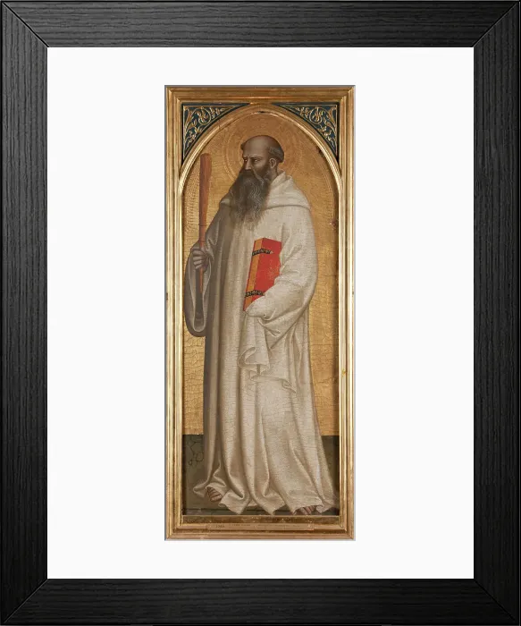 Framed Print : St Benedict. Creator: Nardo di Cione Framed Print : St Benedict. Creator: Nardo di Cione