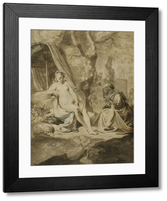 Framed Print : Vertumnus and Pomona. Creator: Nikolaus Knüpfer Framed Print : Vertumnus and Pomona. Creator: Nikolaus Knüpfer