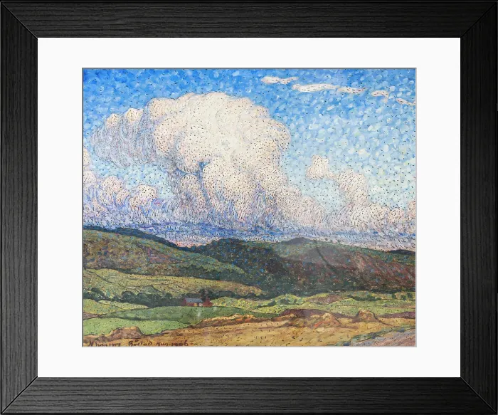 Framed Print : Sunlit Clouds, 1906. Creator: Nils Kreuger Framed Print : Sunlit Clouds, 1906. Creator: Nils Kreuger