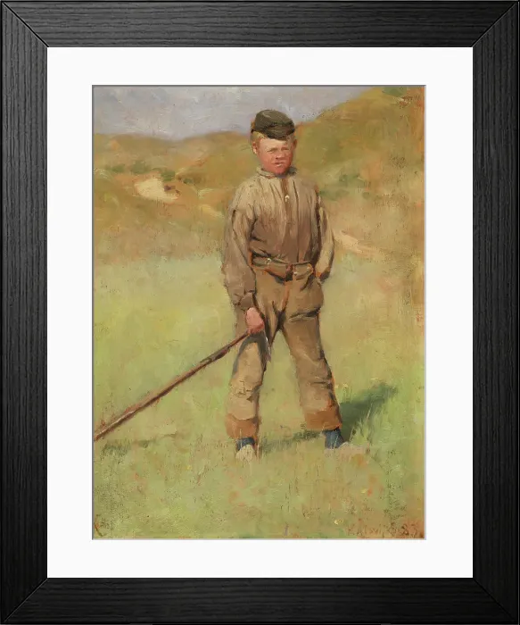 Framed Print : Young boy, motif from Holland, 1883. Creator: Nils Kreuger Framed Print : Young boy, motif from Holland, 1883. Creator: Nils Kreuger
