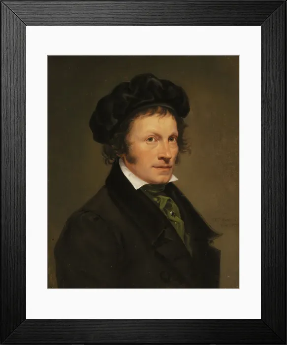 Framed Print : The German Artist Franz Riepenhausen, 1828. Creator: Olaf Johan Sodermark Framed Print : The German Artist Franz Riepenhausen, 1828. Creator: Olaf Johan Sodermark
