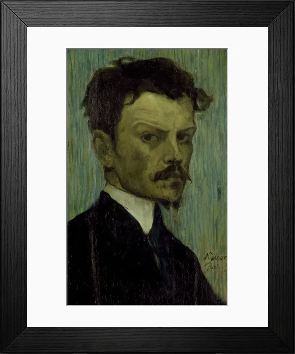Framed Print : Self portrait, 1895. Creator: Olof Sager-Nelson Framed Print : Self portrait, 1895. Creator: Olof Sager-Nelson
