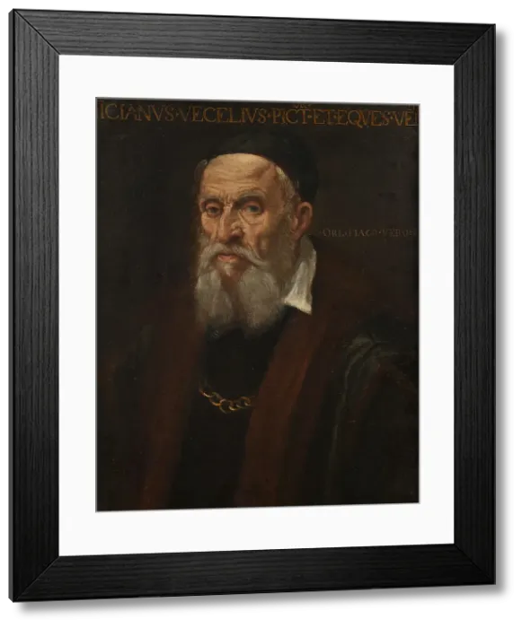 Framed Print : Portrait of an Old Man, c16th century. Creator: Orlando Fiacco Framed Print : Portrait of an Old Man, c16th century. Creator: Orlando Fiacco