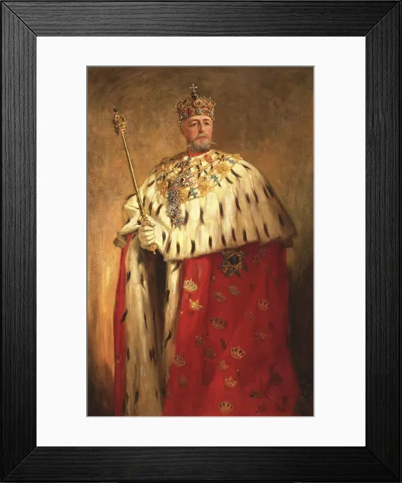 Framed Print : Oskar II (Oskar Fredrik), 1829-1907, King of Sweden 1872 and of Norway 1872-1905, c.1897. Creator: Oscar Bjorck Framed Print : Oskar II (Oskar Fredrik), 1829-1907, King of Sweden 1872 and of Norway 1872-1905, c.1897. Creator: Oscar Bjorck