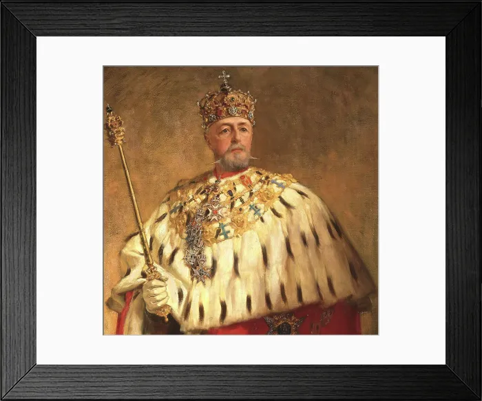Framed Print : Oskar II (Oskar Fredrik), 1829-1907, King of Sweden 1872 and of Norway 1872-1905, c.1897. Creator: Oscar Bjorck Framed Print : Oskar II (Oskar Fredrik), 1829-1907, King of Sweden 1872 and of Norway 1872-1905, c.1897. Creator: Oscar Bjorck